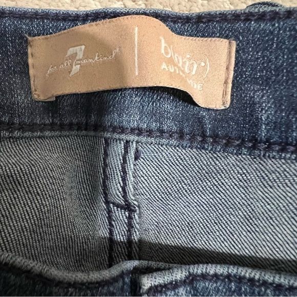7 For All Mankind Blair Skinny Ankle Jean Pant Size 31 - Picture 9 of 9